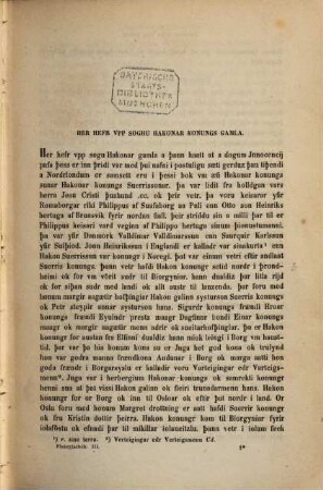 Flateyjarbok : en samling af norske kongesagaer med indskudte mindre fortaellinger om begivenheder i og udenfor Norge samt annaler ; udgiven efter offentlig foranstaltning. 3. 1868