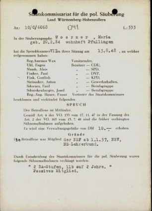 Woerner, Maria