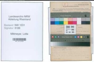 Entnazifizierung Lotte Mittmeyer , geb. 01.09.1910 ()
