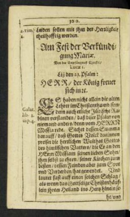 Am Fest der Verkündigung Mariae.