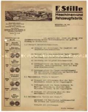 Anschreiben zum Übersenden von Prospekten
