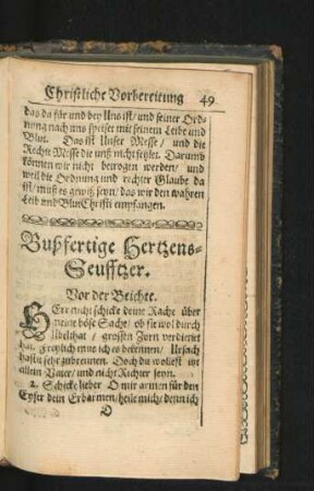Bußfertige Hertzens-Seufftzer