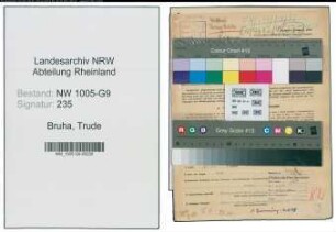 Entnazifizierung Trude Bruha , geb. 11.12.1915 (Mitinhaberin)
