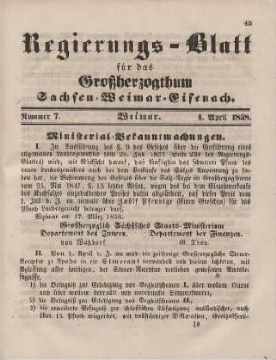 Nr. 7 : 4. April 1858