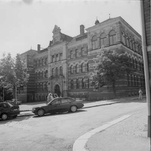 Treuen, Kreis Auerbach. Lessingschule, Feldstraße 9. Straßenansicht. (erb. 1903)