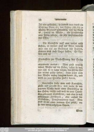 Kartoffeln zur Verbesserung der Hefen