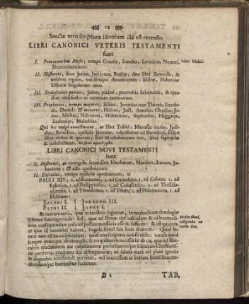 Sanctæ verò scripturæ librorum illa est recensio.