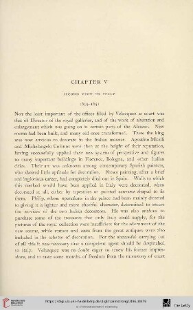 Chapter V: Second visit to Italy, 1649 - 1651
