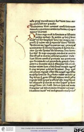 Undecimus liber continet consolationum remedia oportuna contra turbativa que opponuntur libertati.
