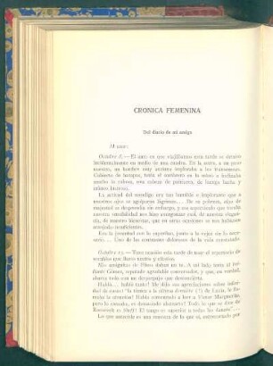 Crónica femenina : Del diario de mi amiga