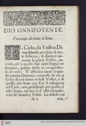 Dio Onnipotente, Fontana di tutto il bene