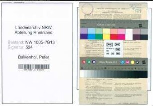 Entnazifizierung Peter Balkenhol , geb. 23.12.1900 (Postbetriebsassistent)