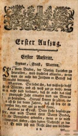 Der Frauengünstling : Ein Lustspiel von fünf Aufzügen in ungebundener Rede aus dem Französischen ins Deutsche übersetzet ; Aufgeführt auf dem churfl. deutschen Theater in München