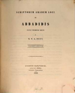 Scriptorum arabum loci de Abbadidis, 3