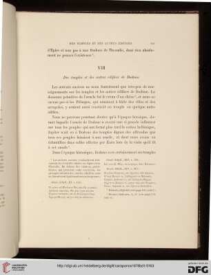 VIII. Des temples et des autres edifices de Dodone