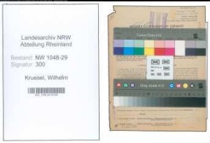 Entnazifizierung Wilhelm Kruesel , geb. 04.02.1893 (Beamter)