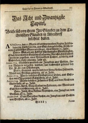 Das Acht und Zwantzigste Capitel ...