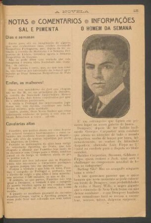 O homem da semana