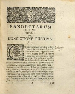 Samuelis Strykii Specimen Usus Moderni Pandectarum : In Academia Francofurtana Publicis Disputationibus Exhibitum. [3], Continuatio Altera A Libro XIII. usq[ue] ad XXII.