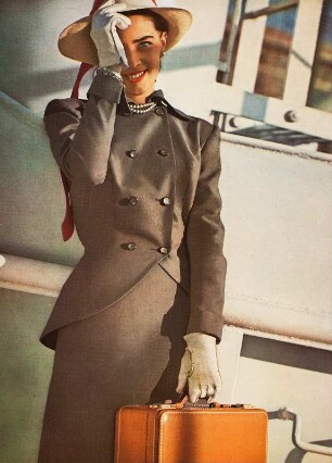Modeaufnahme am Hafen, Tearsheet Frontispiz (Mademoiselle)