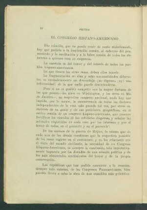 El congreso hispano-americano