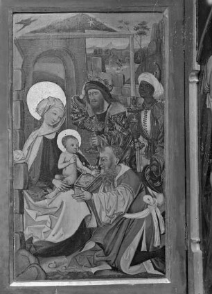 Die Anbetung des Christuskindes durch die heiligen drei Könige
