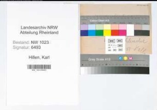 Entnazifizierung Karl Hillen , geb. 22.08.1896 (Stadtinspektor)