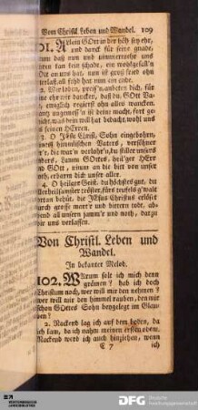 Vom Christl. Leben und Wandel.