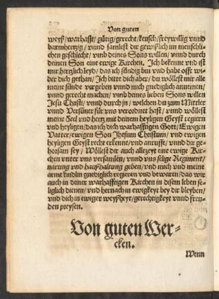 Von guten Wercken.