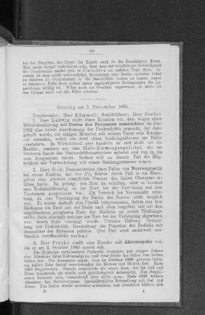 Sitzung am 5. November 1895.