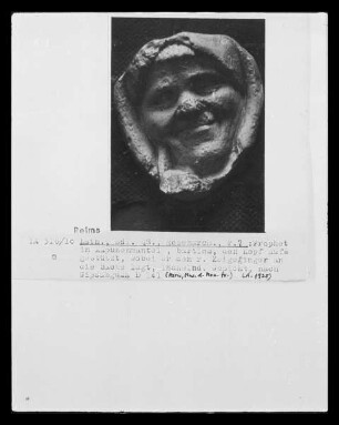 Archivoltenfigur eines Propheten von der Rosenarchivolte des südlichen Querhauses der Kathedrale Notre-Dame zu Reims