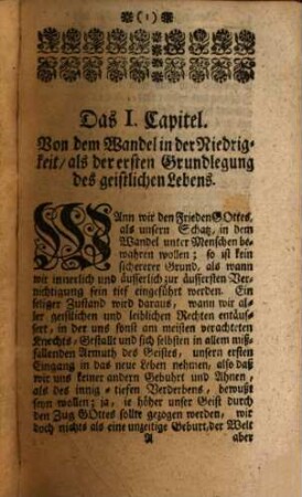 Decorum Eruditi, Oder: Die wahre Conduite eines gelehrten, nach dem allervollkommensten Muster des allerheiligsten und allerweisesten Meisters Jesu Christi abzumessen und einzurichten : In einigen hierzu angewandten geistlichen Betrachtungen der evangelischen Historie Matthaei vorgestellt