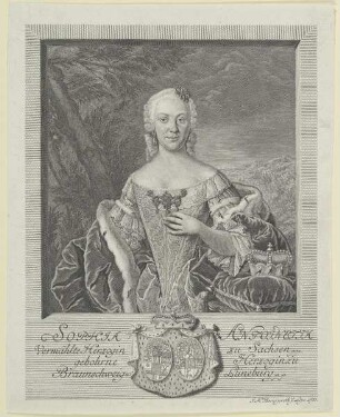 Bildnis der Sophia Antoinetta zu Sachsen