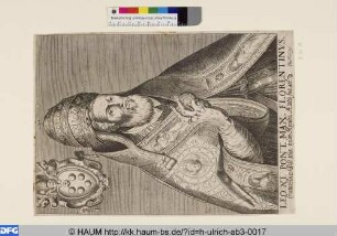 LEO XI. PONT. MAX. FLORENTINVS [Leo XI, Papst]