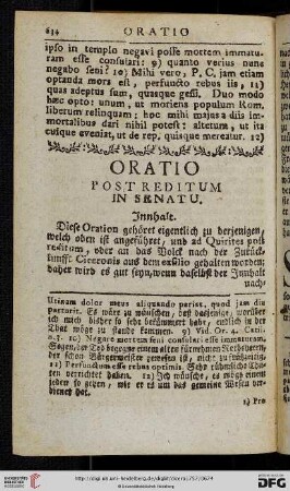 Oratio post reditum in senatu