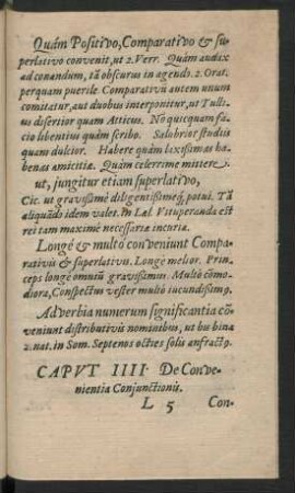 Caput IIII. De Convenientia Coniunctionis.