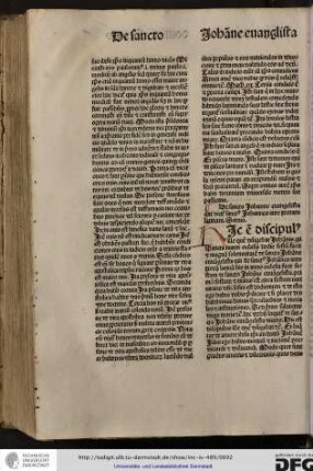 De sancto Johanne evangelista qui dicitur sanctus Johannes ante portam latinam.