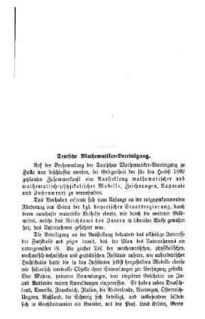 Deutsche Mathematiker-Vereinigung