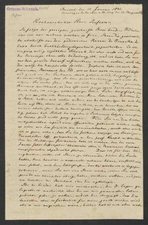 Brief an Jacob Grimm : 12.01.1842