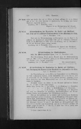 No. 156. Bekanntmachung der Handelskammer, betr. die Mäklergebühren-Taxe, vom 10. November 1886.