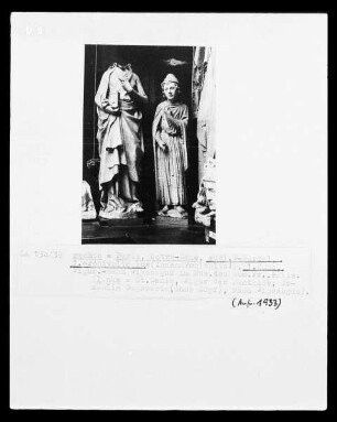 Paris, Notre Dame, südliches Westportal, 1. Archivolte links, 1. Figur