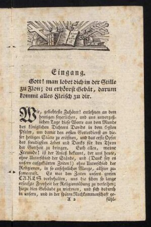 3-10, Eingang. Text 1 B. Mos. 28, v. 17.