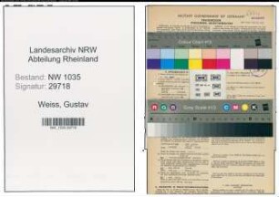 Entnazifizierung Gustav Weiss , geb. 09.05.1896 (Buchhalter)