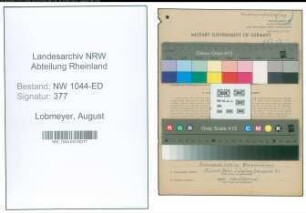 Entnazifizierung August Lobmeyer , geb. 03.03.1889 (Musiklehrer)