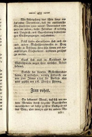 Zinn rohes. - Bleystift.