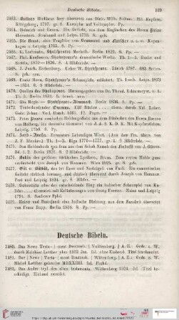Deutsche Bibeln (Nr. 2480 - 2491)