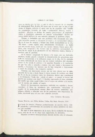 Tierra madura, por Félix Molina Tellez