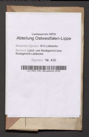 Erblasser: Detering, Christian Friedrich; Erblasser: Detering, Anna Marie Dorothee, geb. Schlüter: