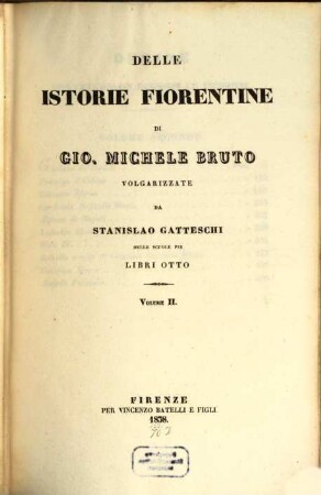 Delle istorie fiorentine : libri otto, 2