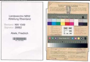 Entnazifizierung Friedrich Abels , geb. 06.12.1919 (Rechtspfleger)
